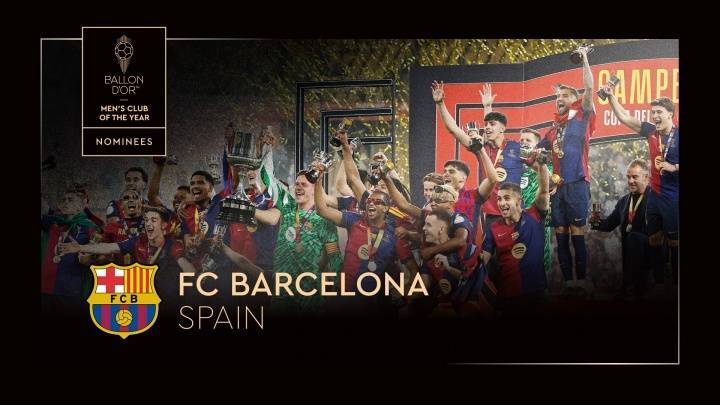 2025最佳俱乐部候选名单：巴萨、博塔弗戈、切尔西、利物浦、巴黎