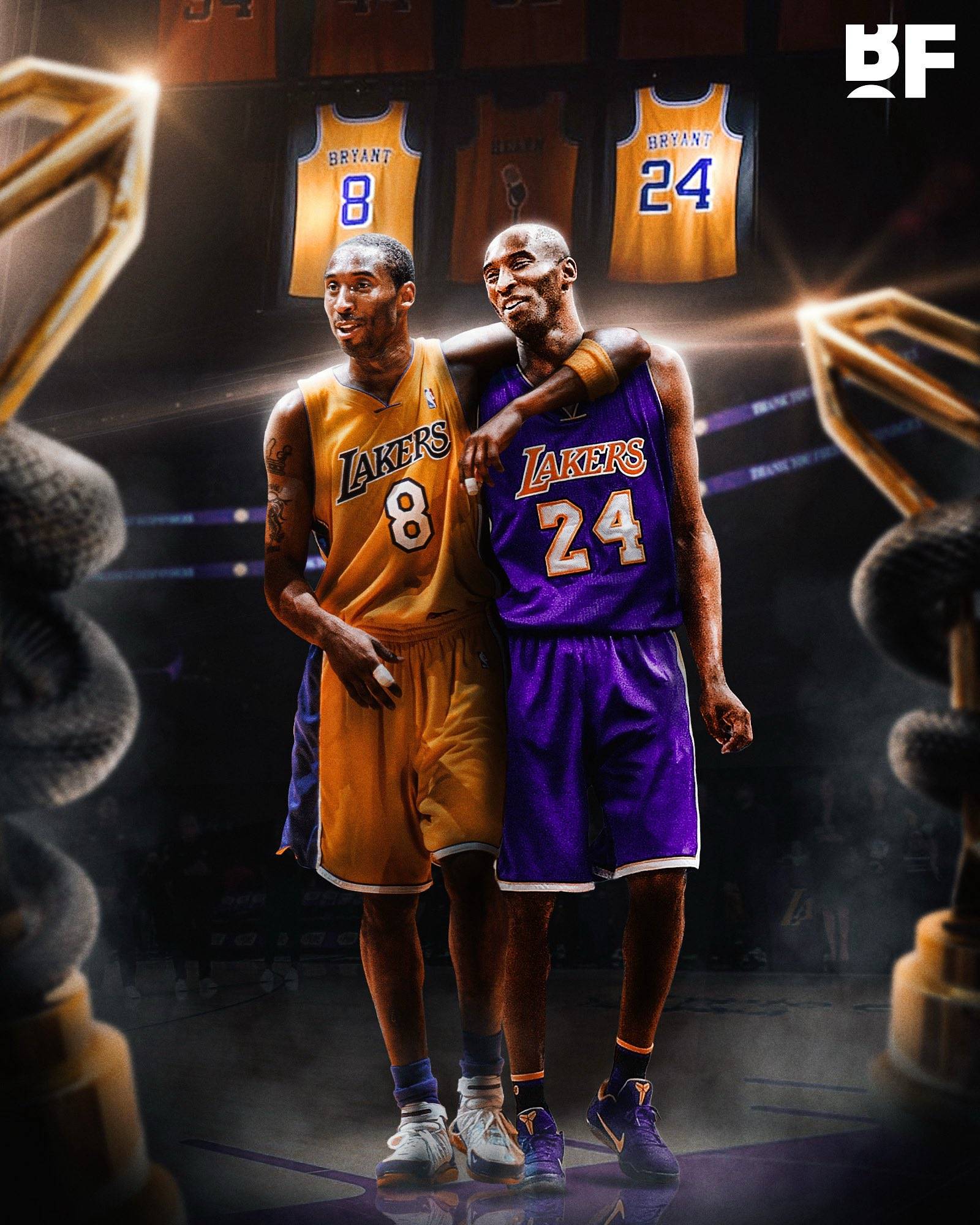 湖人官方纪念科比日!东契奇晒合影怀念科比 勇士雄鹿等队缅怀科比