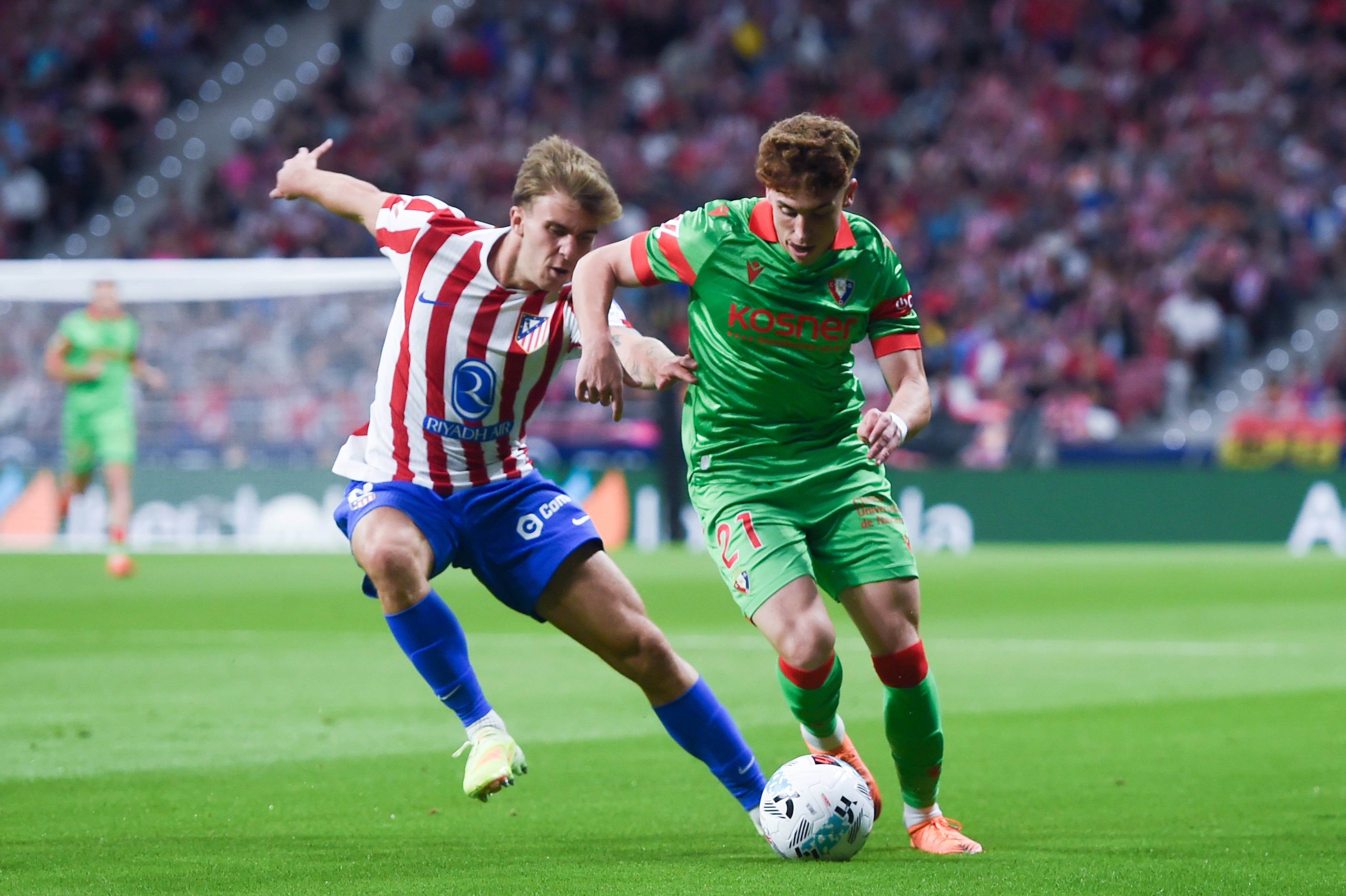 （体育）足球——西甲：马德里竞技胜奥萨苏纳